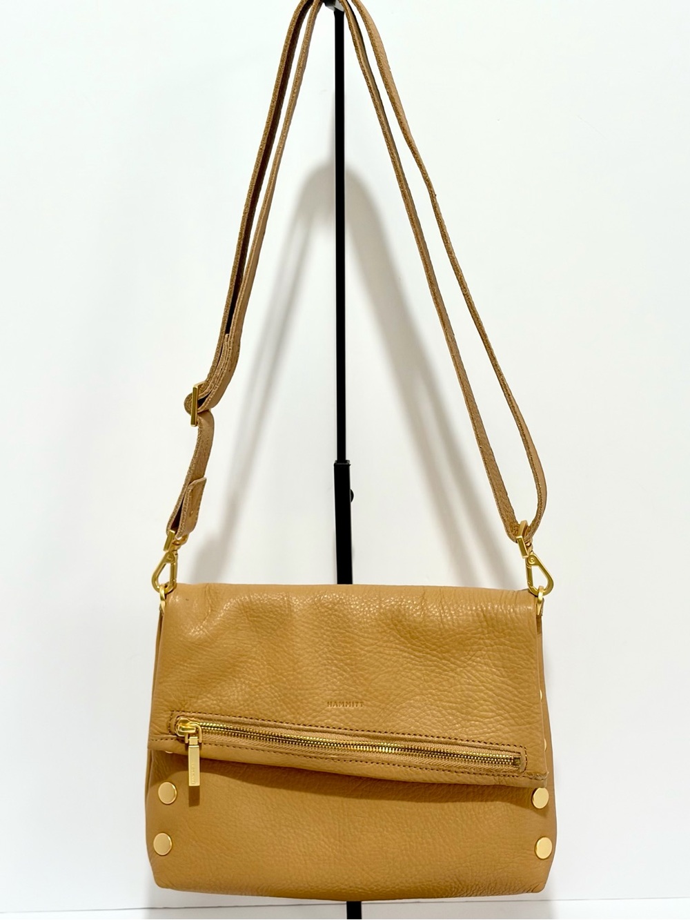 Hammitt VIP Medium Crossbody Bag In Nectar Tan? With Brushed Gold Hardware